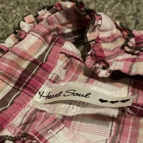 Heart Soul Pink Plaid Top - Picture 4 of 8